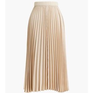 J Crew Pleated midi skirt